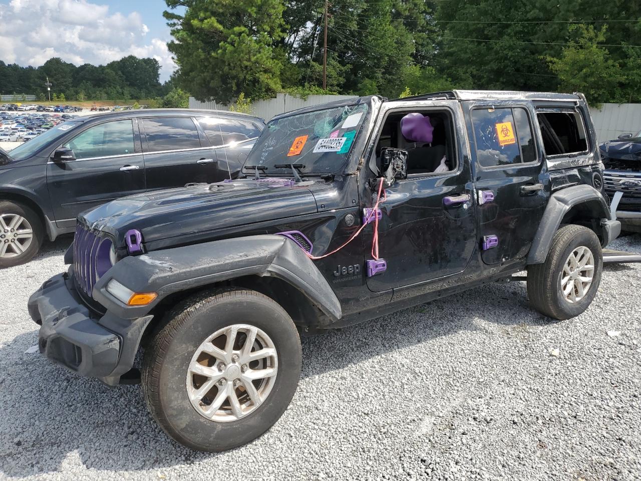2023 Jeep Wrangler Willys, VIN 1C4HJXDN6PW616596 — Biohazard / chemical
