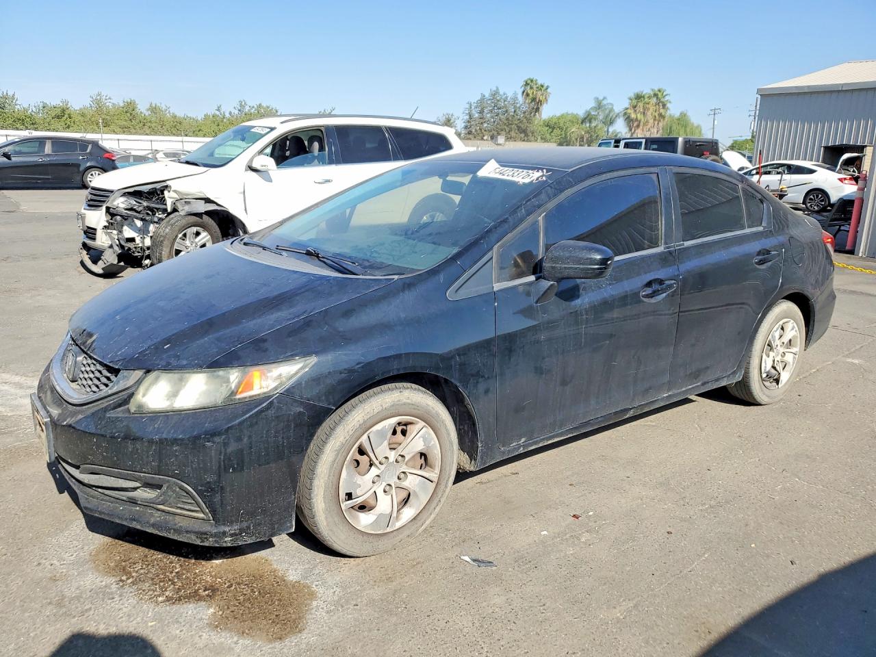 2014 Honda Civic LX, VIN 19XFB2F51EE247173 — Side