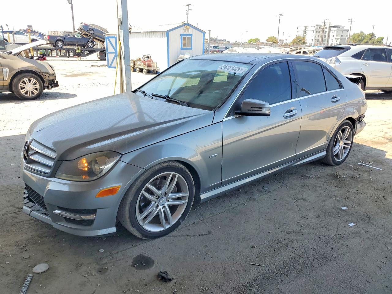 2012 Mercedes-Benz C 250 Sport, VIN WDDGF4HB0CR238091 — Rear end