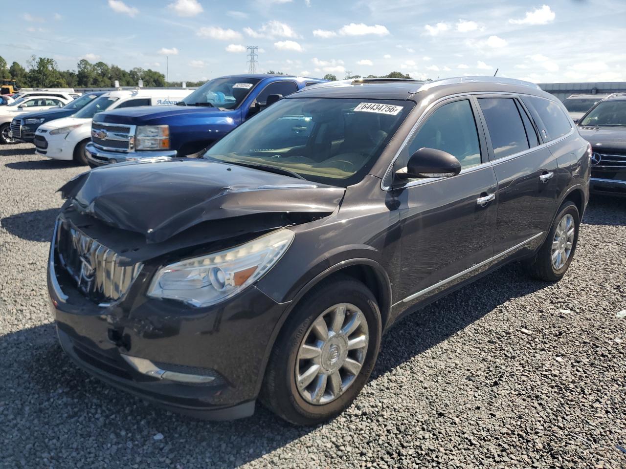 2013 Buick Enclave Premium, VIN 5GAKRDKD5DJ237526 — Front end