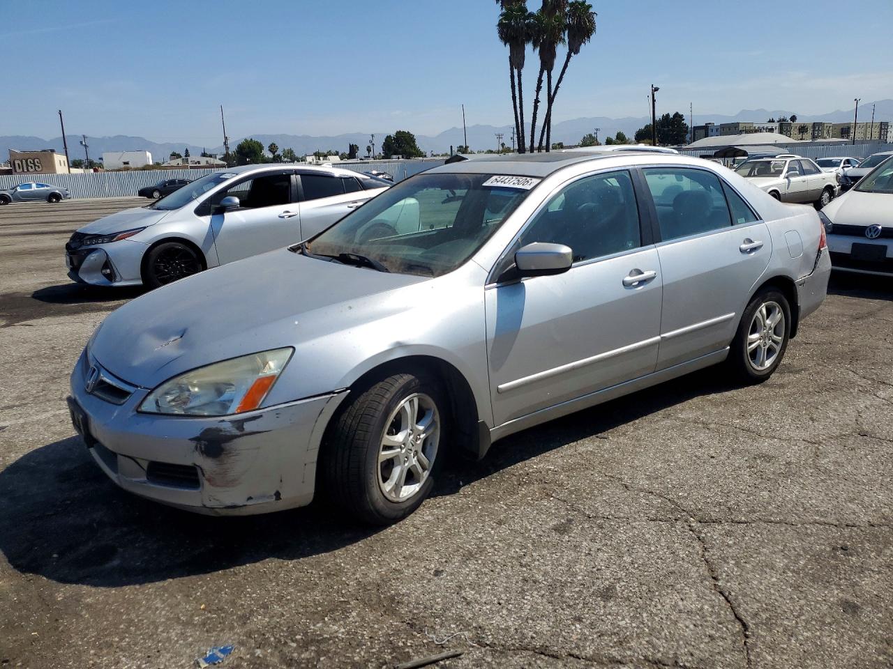 2007 Honda Accord EX, VIN 1HGCM56787A011868 — Vandalism