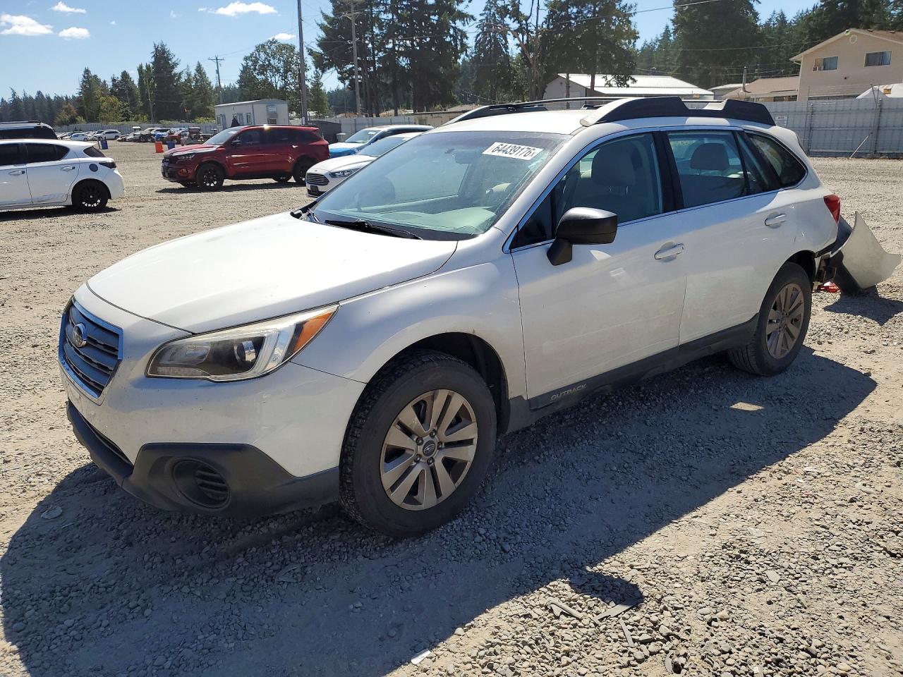 2017 Subaru Outback, VIN 4S4BSAAC6H3381277 — Rear end