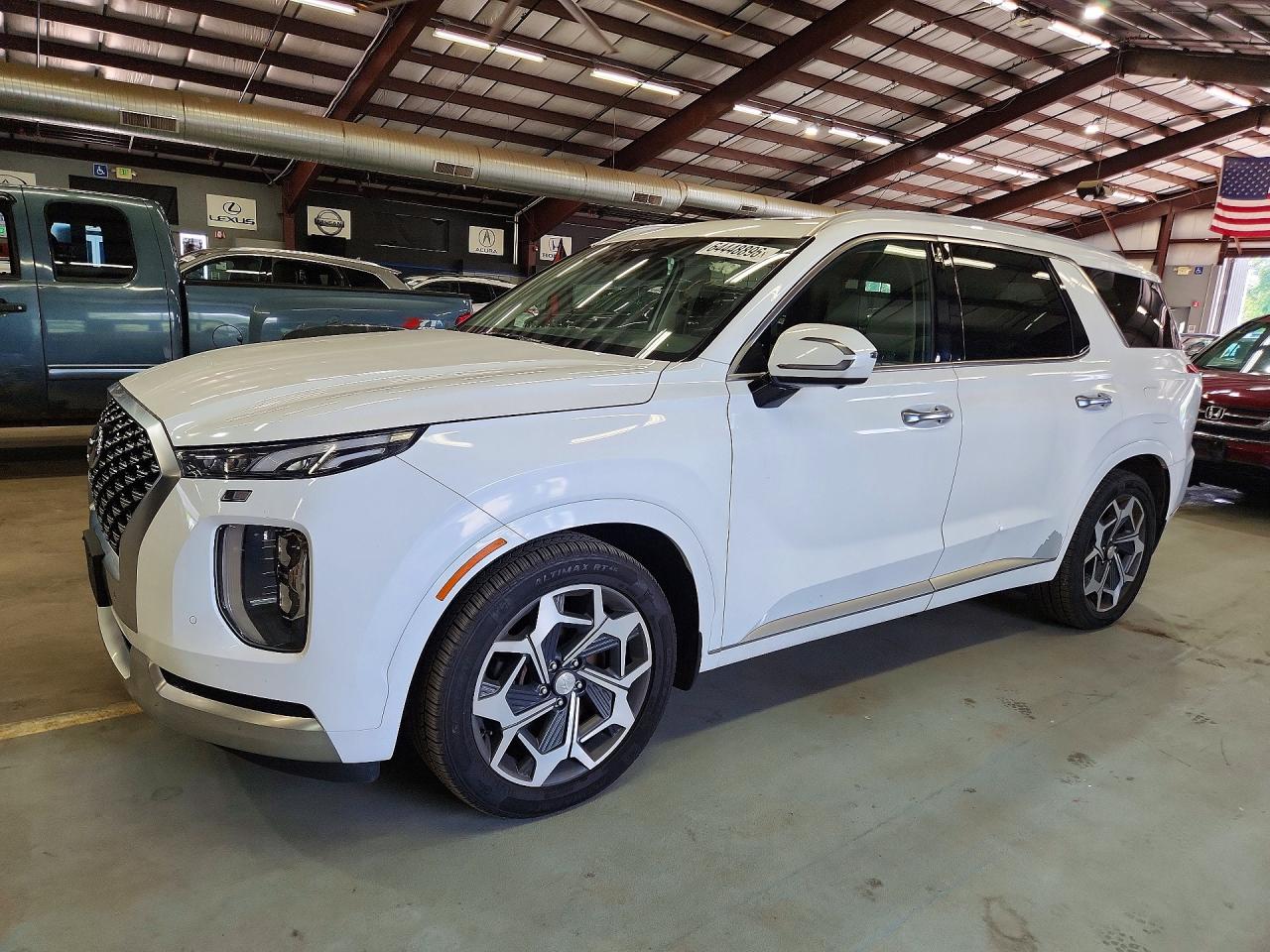 2021 Hyundai Palisade Calligraphy, VIN KM8R7DHE9MU266749 — Minor dents and scratches