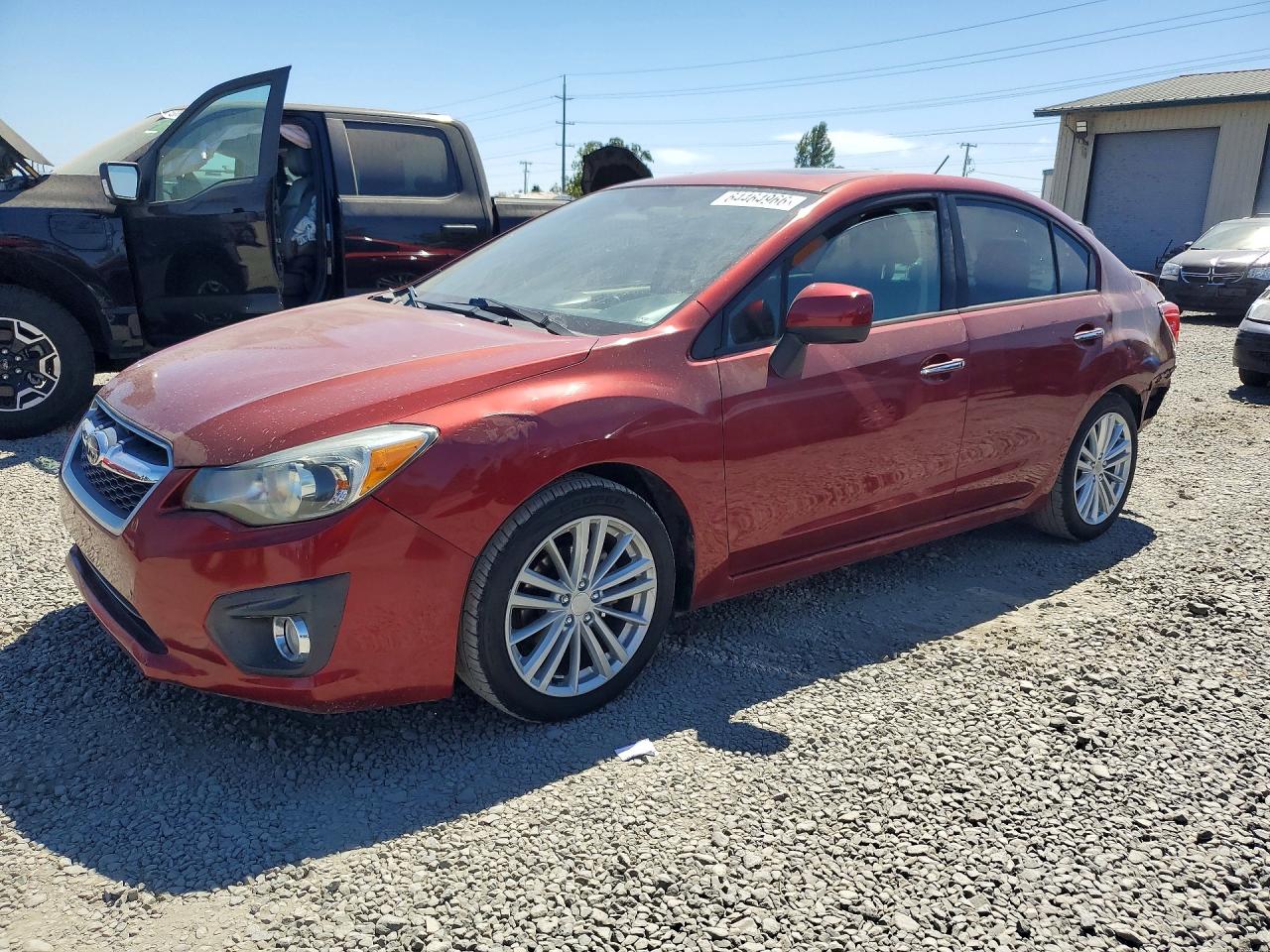 2012 Subaru Impreza Limited, VIN JF1GJAH67CH023362 — Rear end