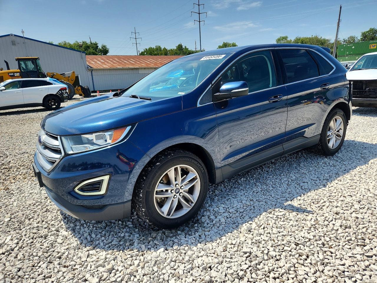 2017 Ford Edge SEL, VIN 2FMPK4J96HBB33204 — Rear end