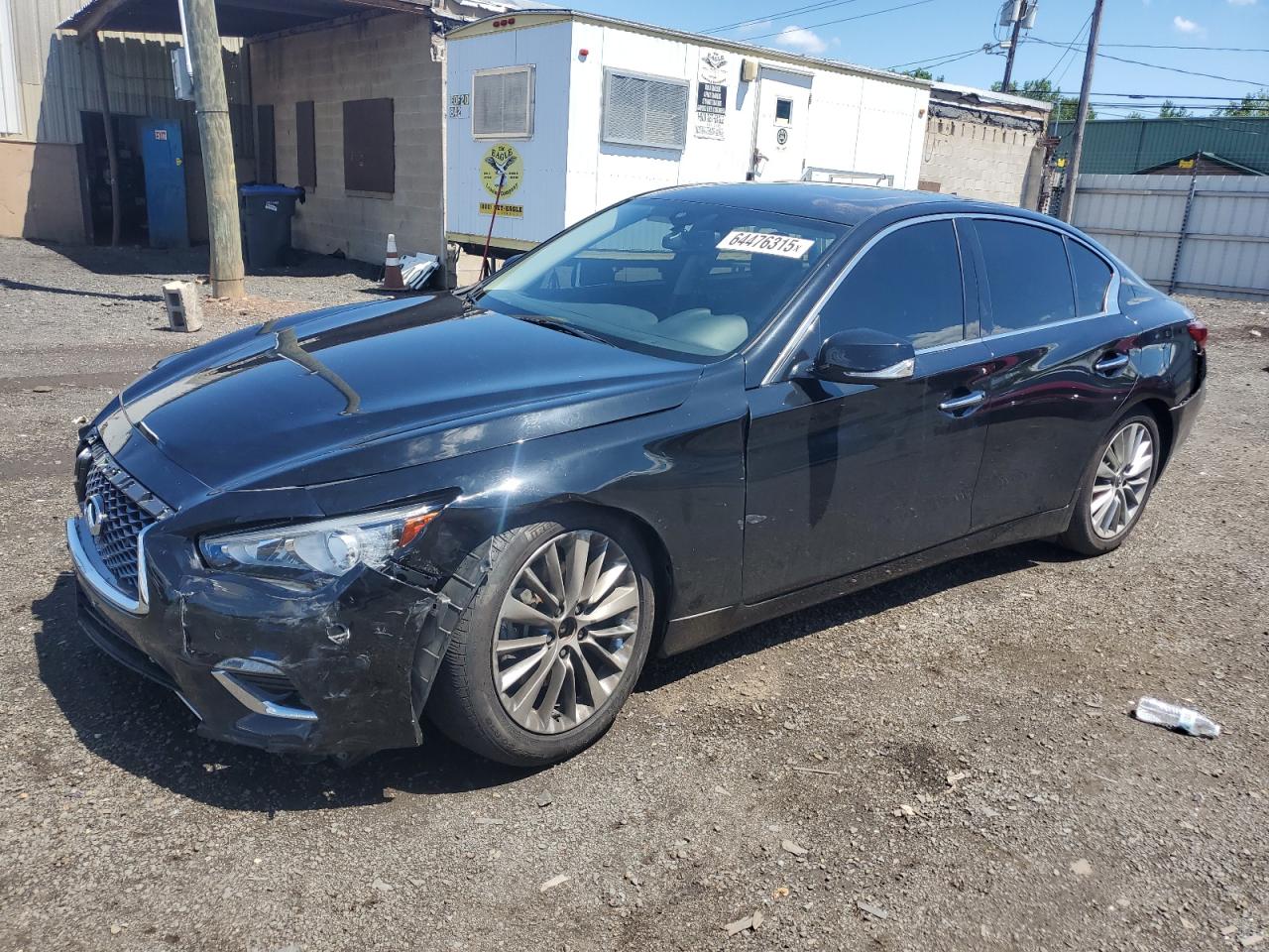 2021 Infiniti Q50 Luxe, VIN JN1EV7BR2MM755972 — Front end
