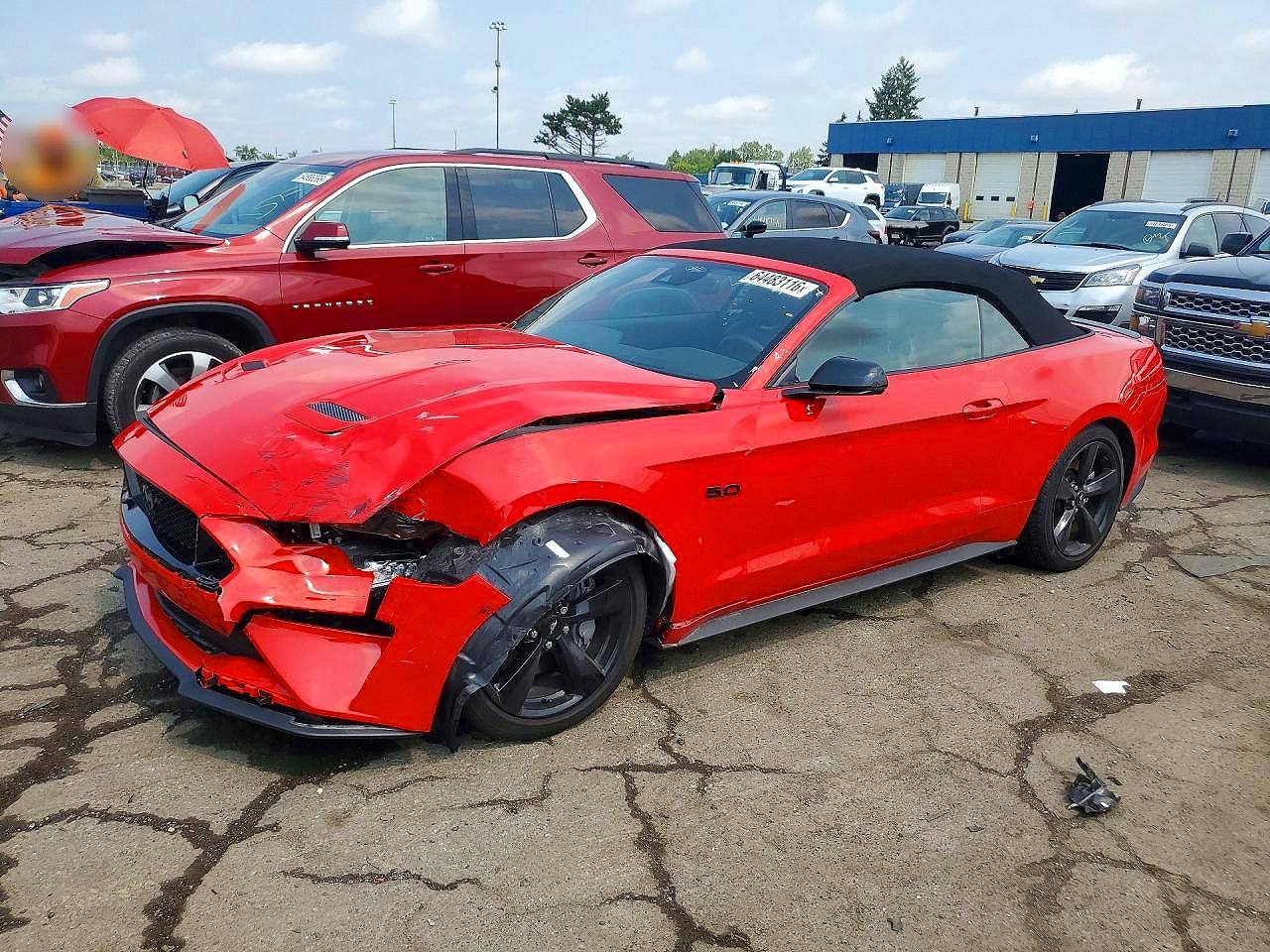 2022 Ford Mustang GT Premium, VIN 1FATP8FF5N5125384 — Front end