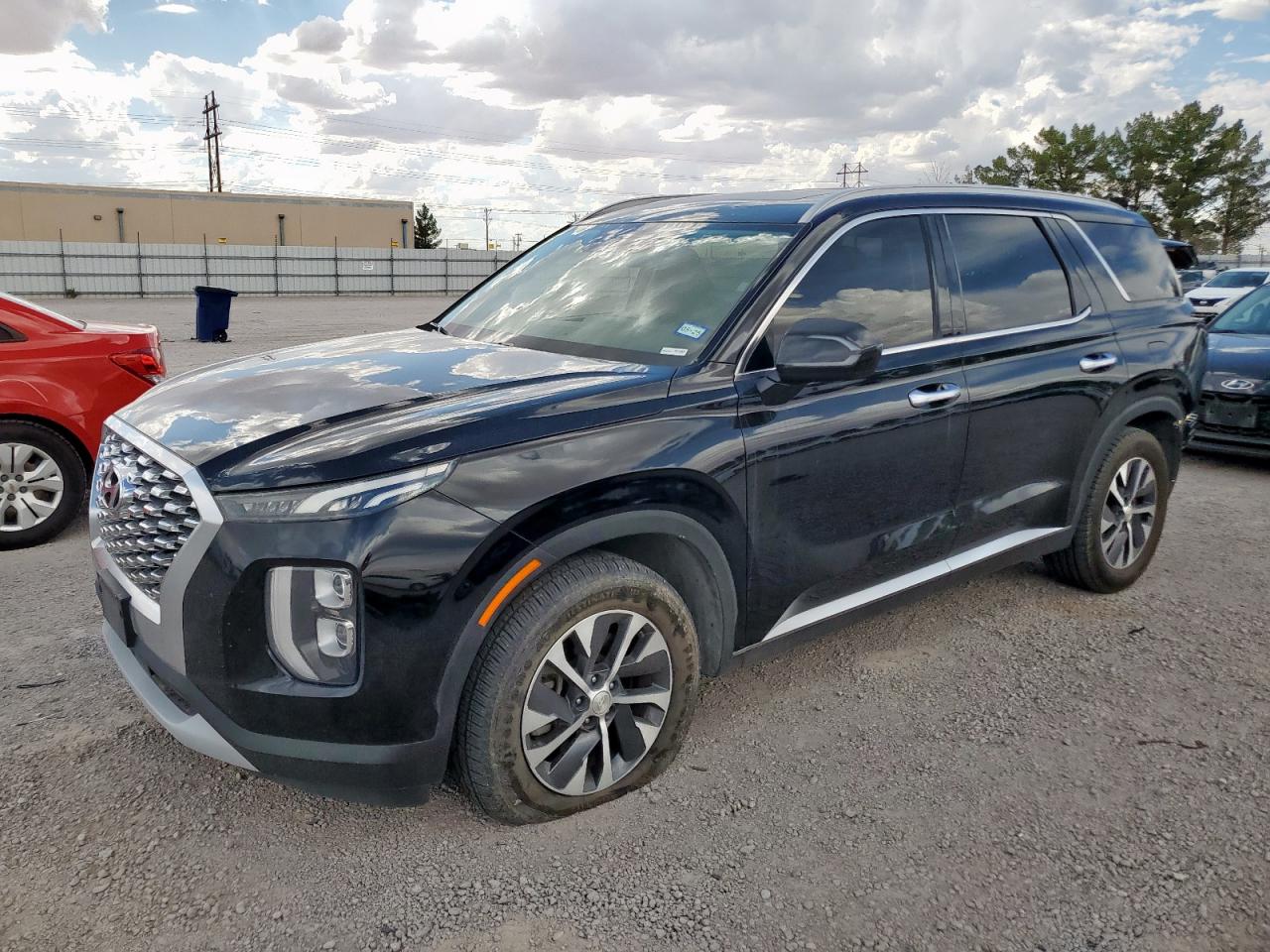 2020 Hyundai Palisade SEL, VIN KM8R24HEXLU140008 — Rear end
