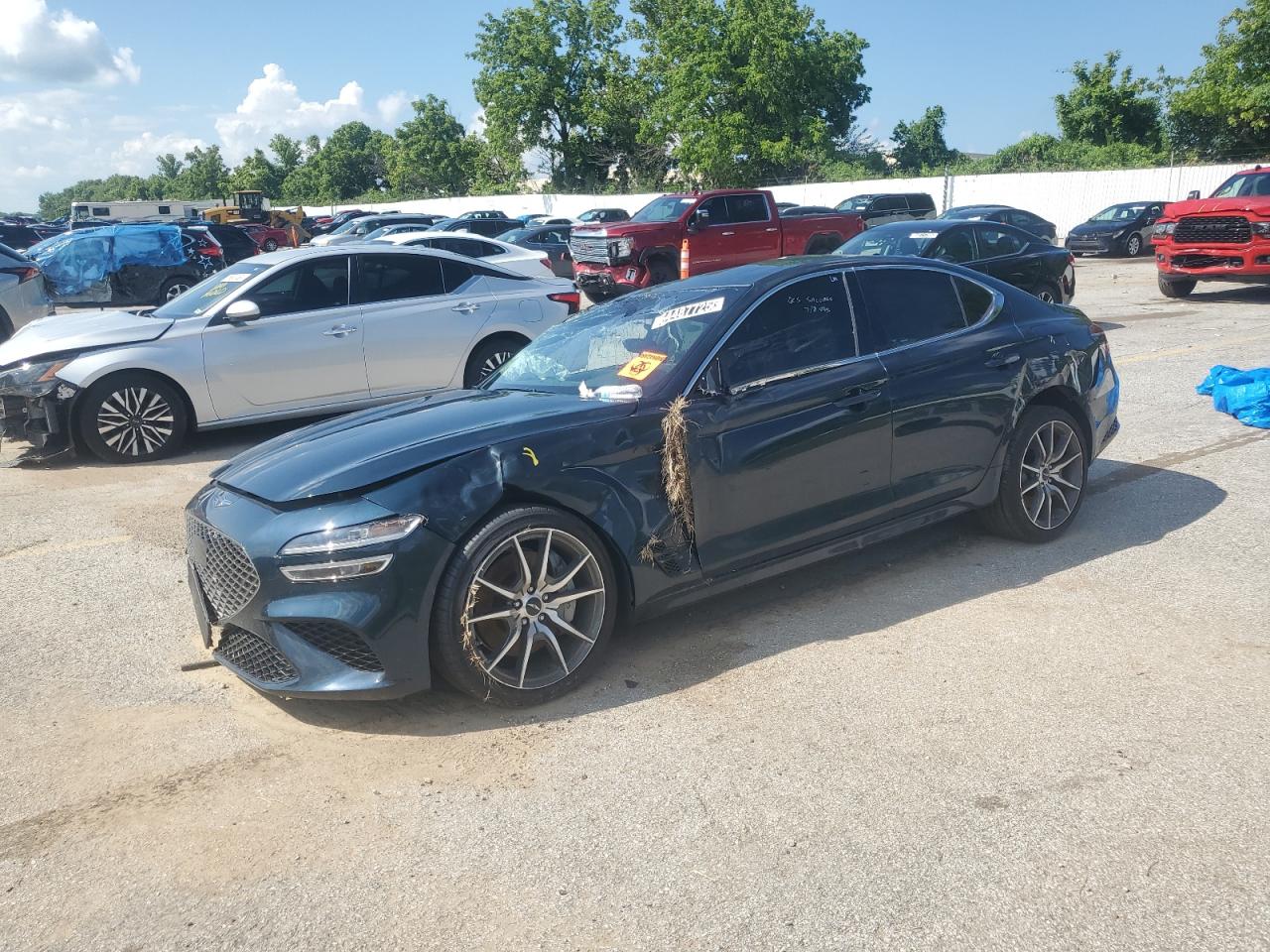 2025 Genesis G70 2.5T, VIN KMTG34SC8SU151962 — Опрокидывание