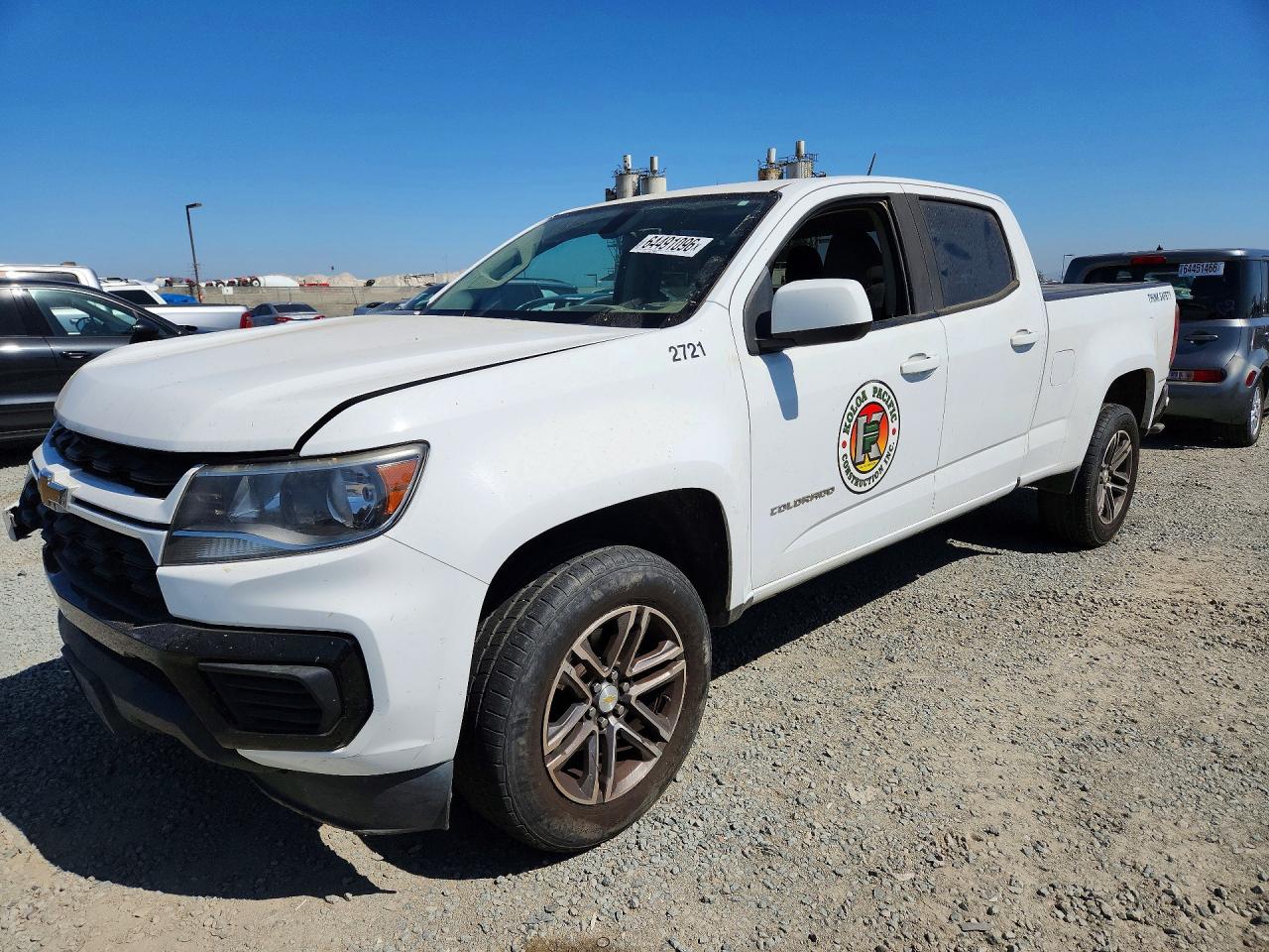 2021 Chevrolet Colorado 2WD Work Truck, VIN 1GCGSBENXM1124110 — Перед