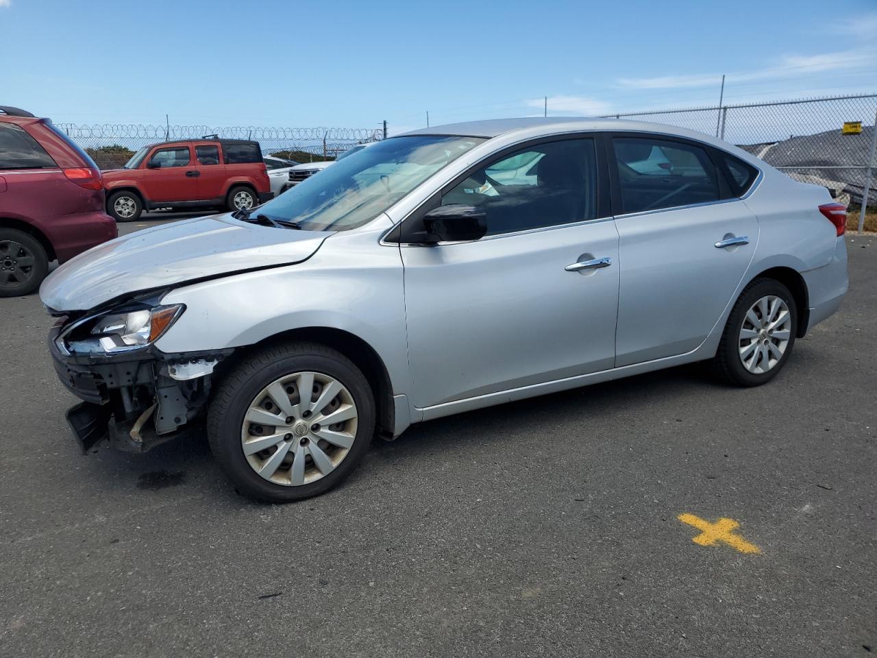 2017 Nissan Sentra SV, VIN 3N1AB7AP6HL719208 — Front end