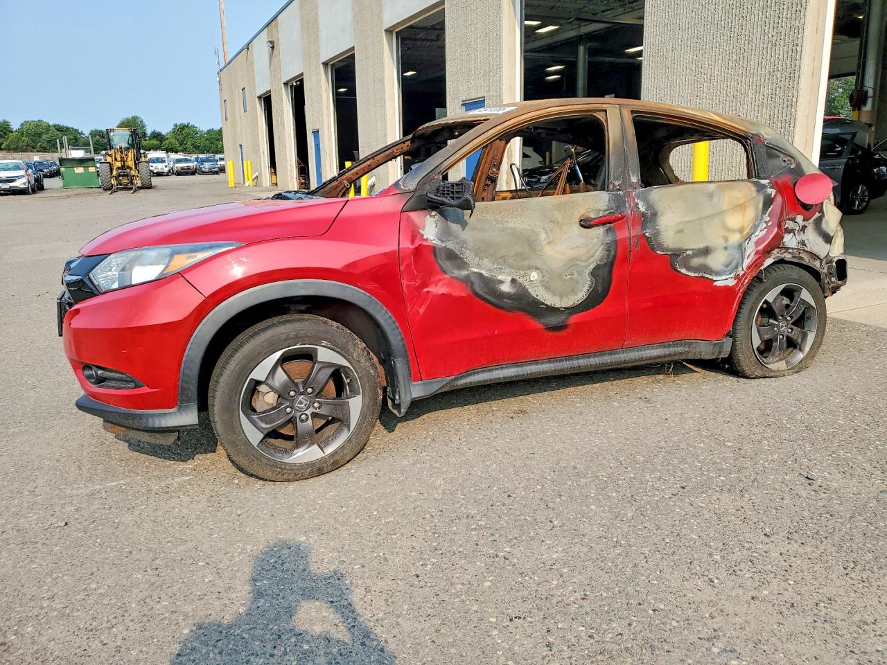2018 Honda HR-V EX, VIN 3CZRU5G54JM701403 — Interior fire