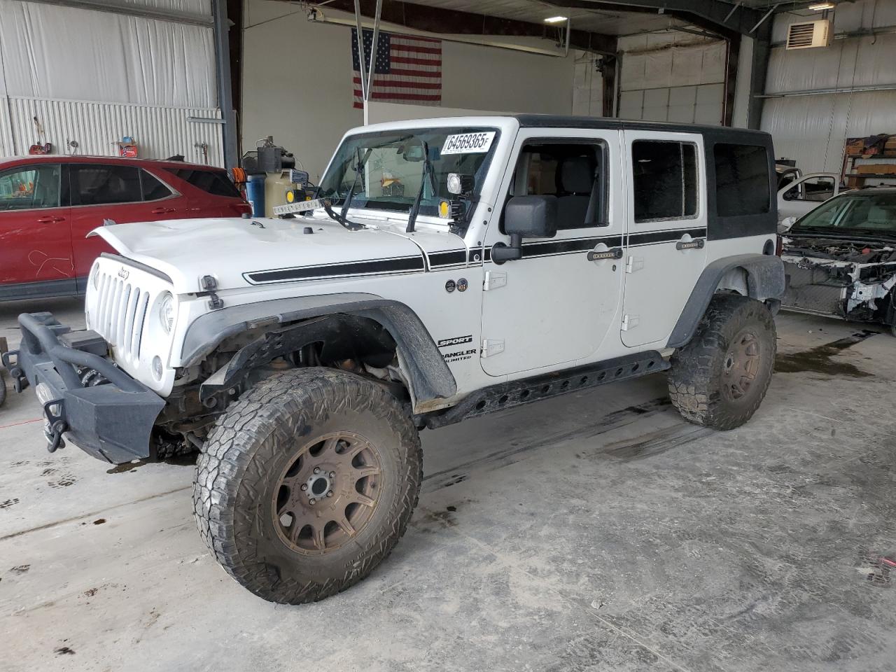 2017 Jeep Wrangler Unlimited Sport, VIN 1C4BJWDG2HL611609 — Front end