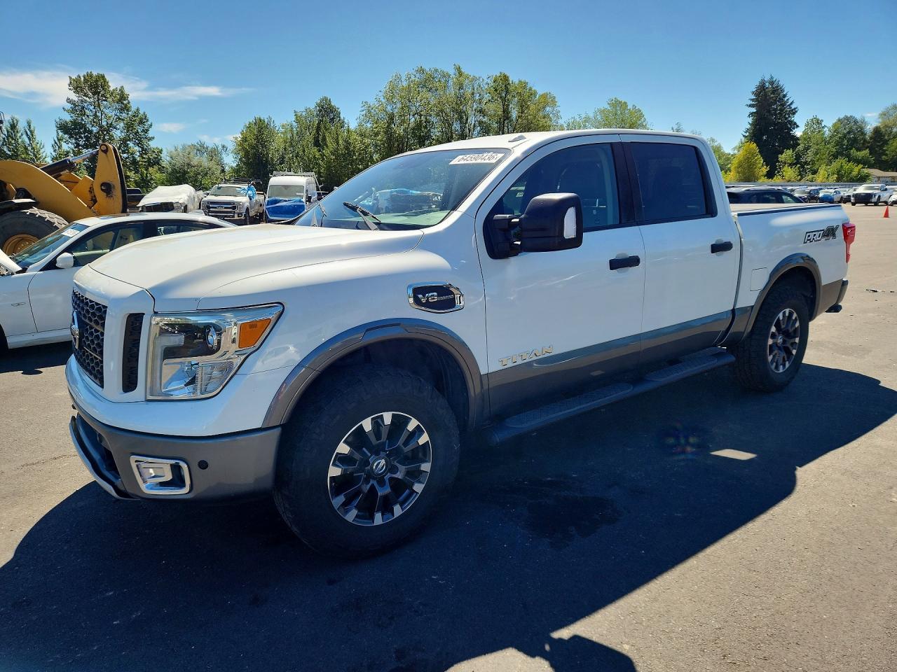 2017 Nissan Titan SV, VIN 1N6AA1E59HN533262 — Вандализм