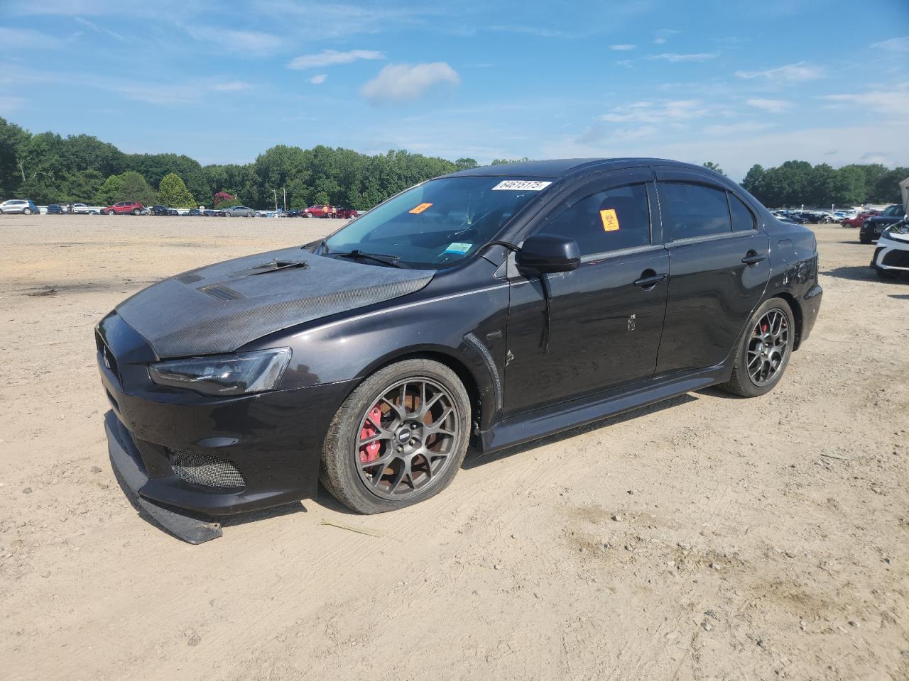 2013 Mitsubishi Lancer Evolution MR, VIN JA32W5FV9DU020672 — Water / flood