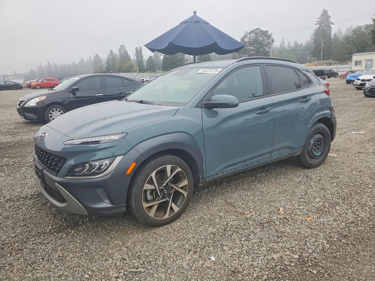 2022 Hyundai Kona Limited, VIN KM8K5CA31NU876821 — Зад