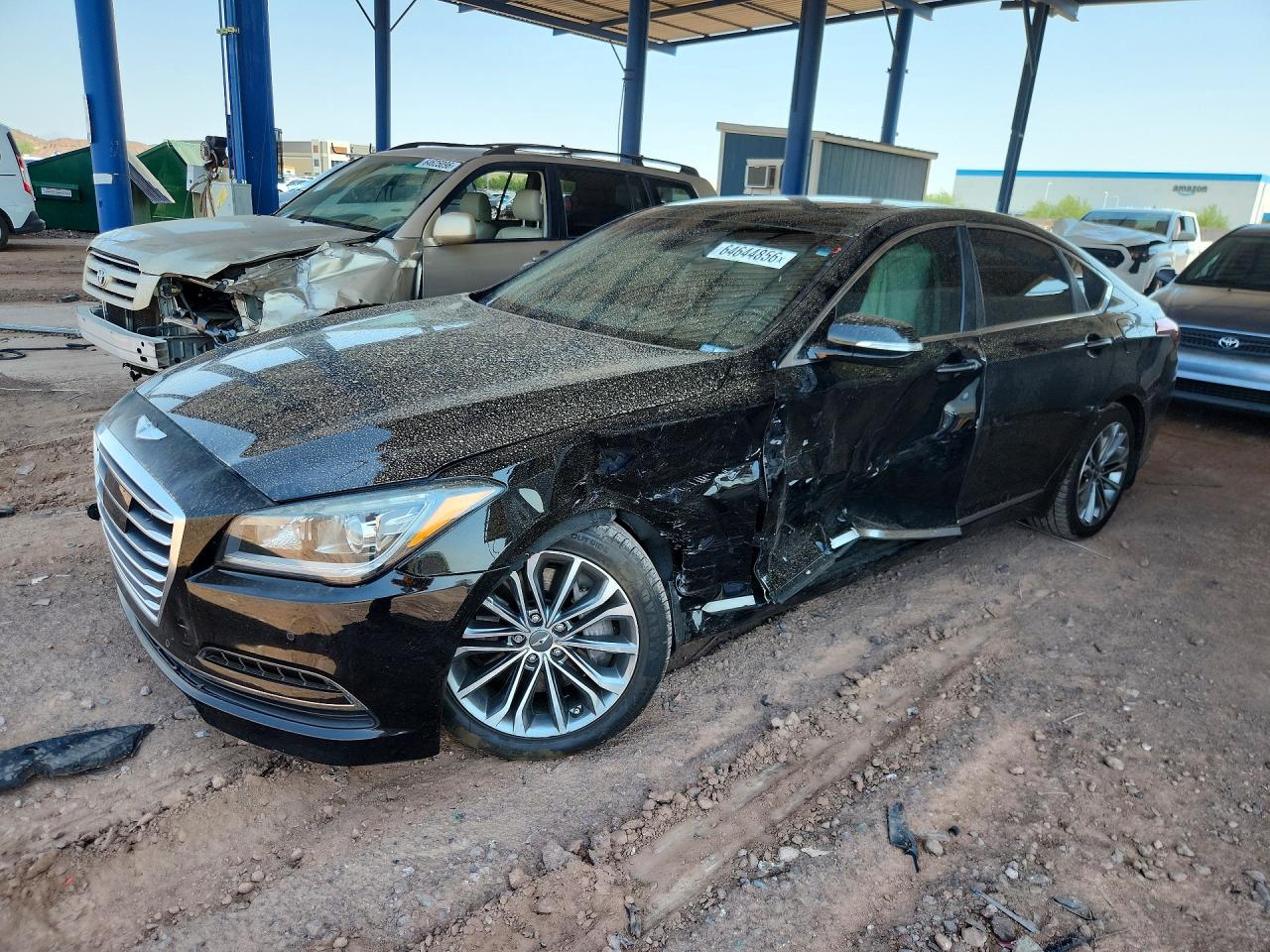 2015 Hyundai Genesis 3.8L, VIN KMHGN4JE4FU095242 — Перед