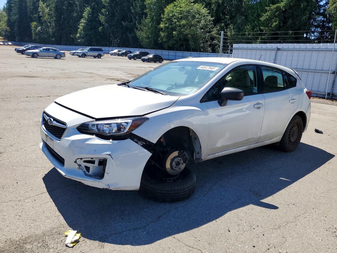 2017 Subaru Impreza, VIN 4S3GTAA6XH3734203 — Front end