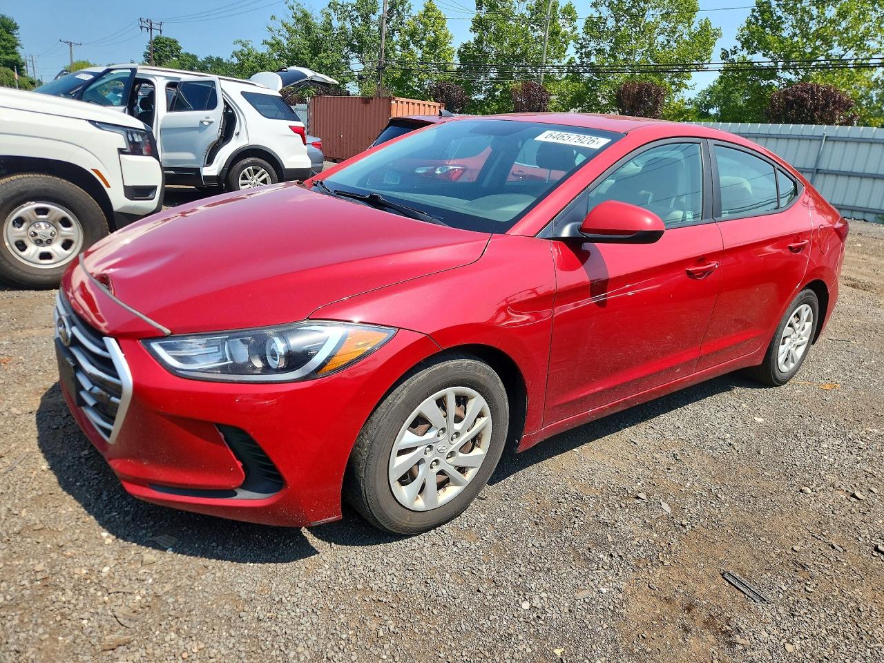 2017 Hyundai Elantra SE, VIN 5NPD74LF2HH066388 — Мелкие вмятины и царапины