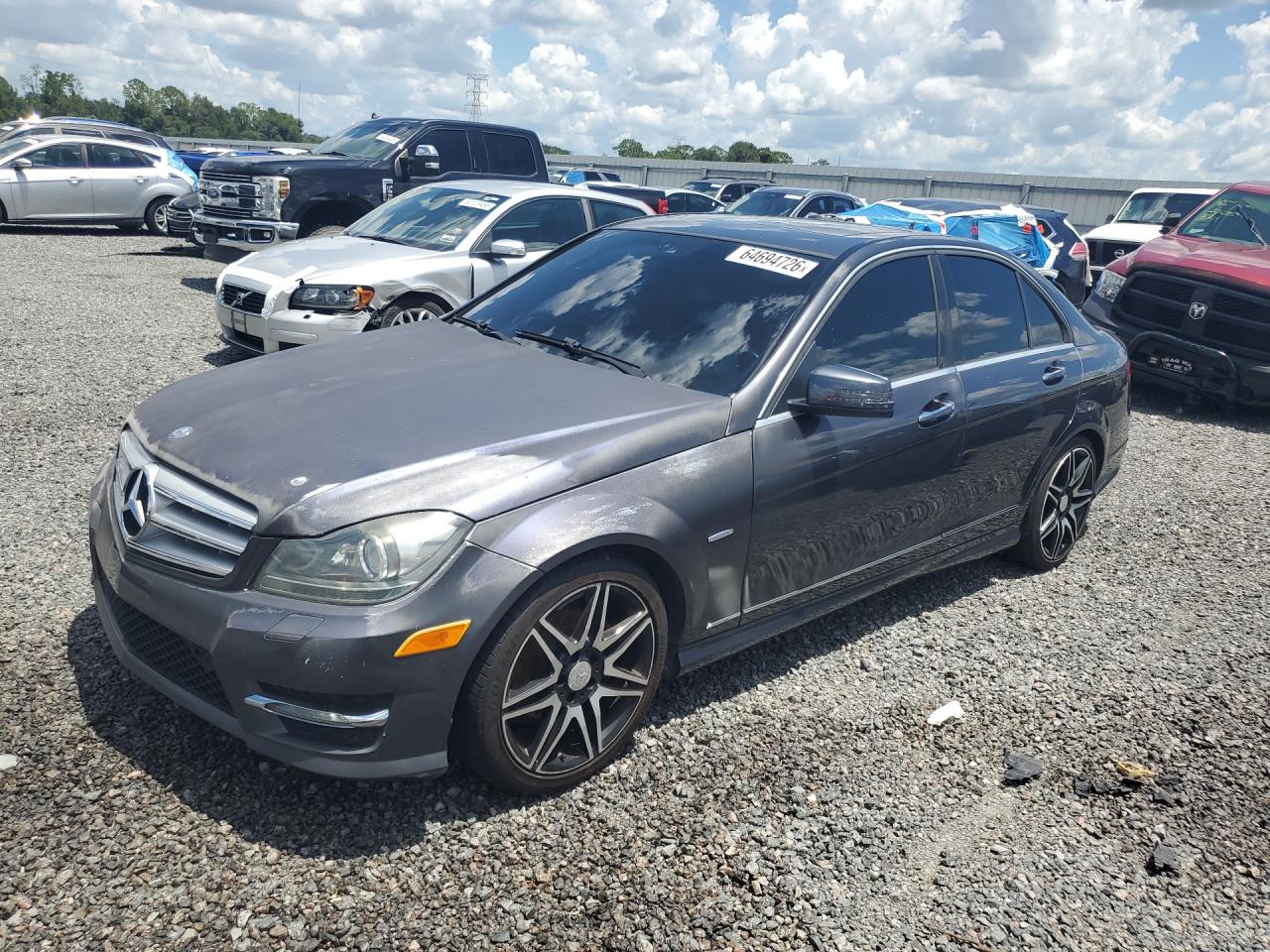 2013 Mercedes-Benz C 250 Sport, VIN WDDGF4HB5DR270892 — Front end