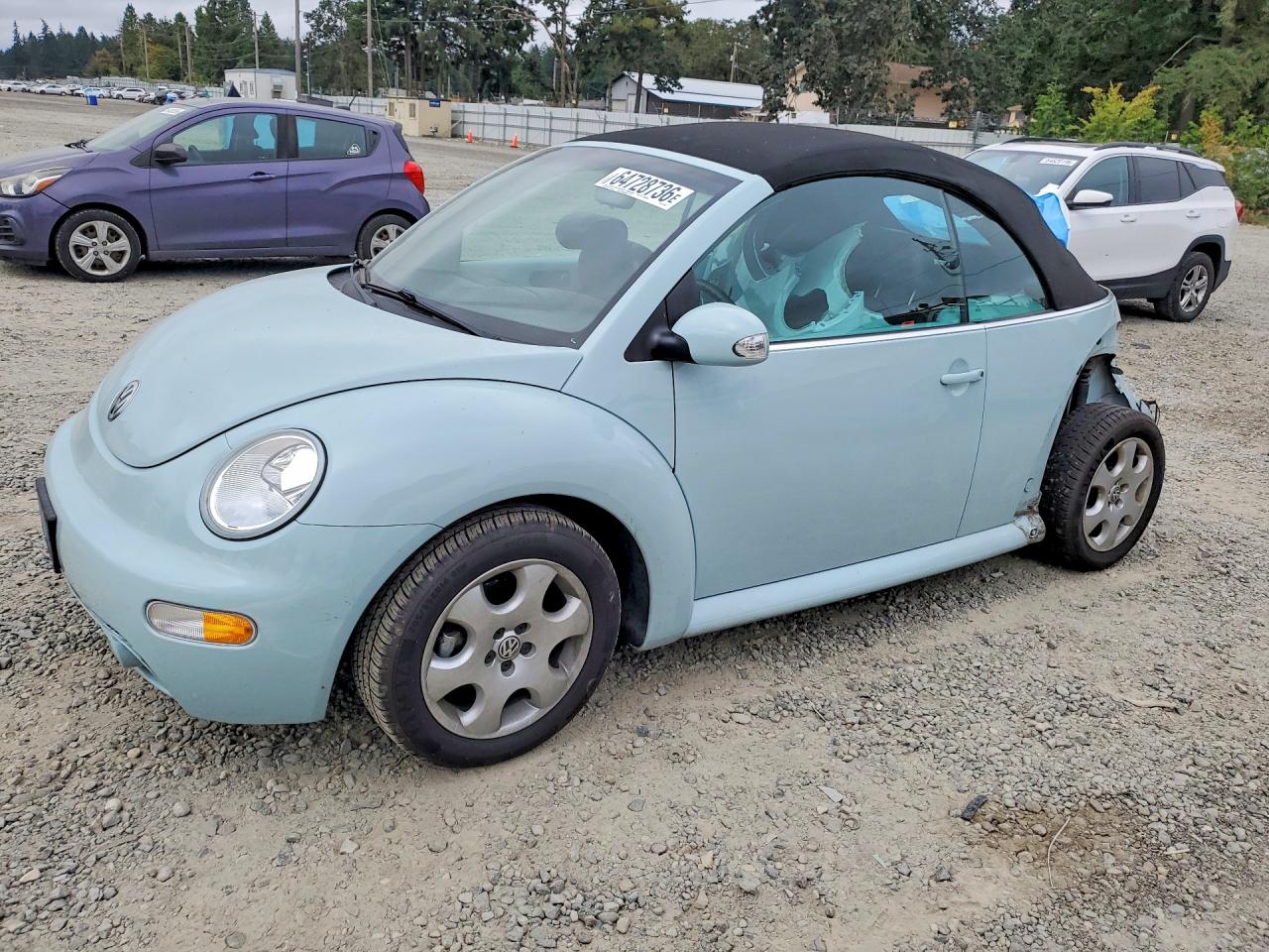 2003 Volkswagen Beetle GLS, VIN 3VWCK21Y23M331250 — Зад