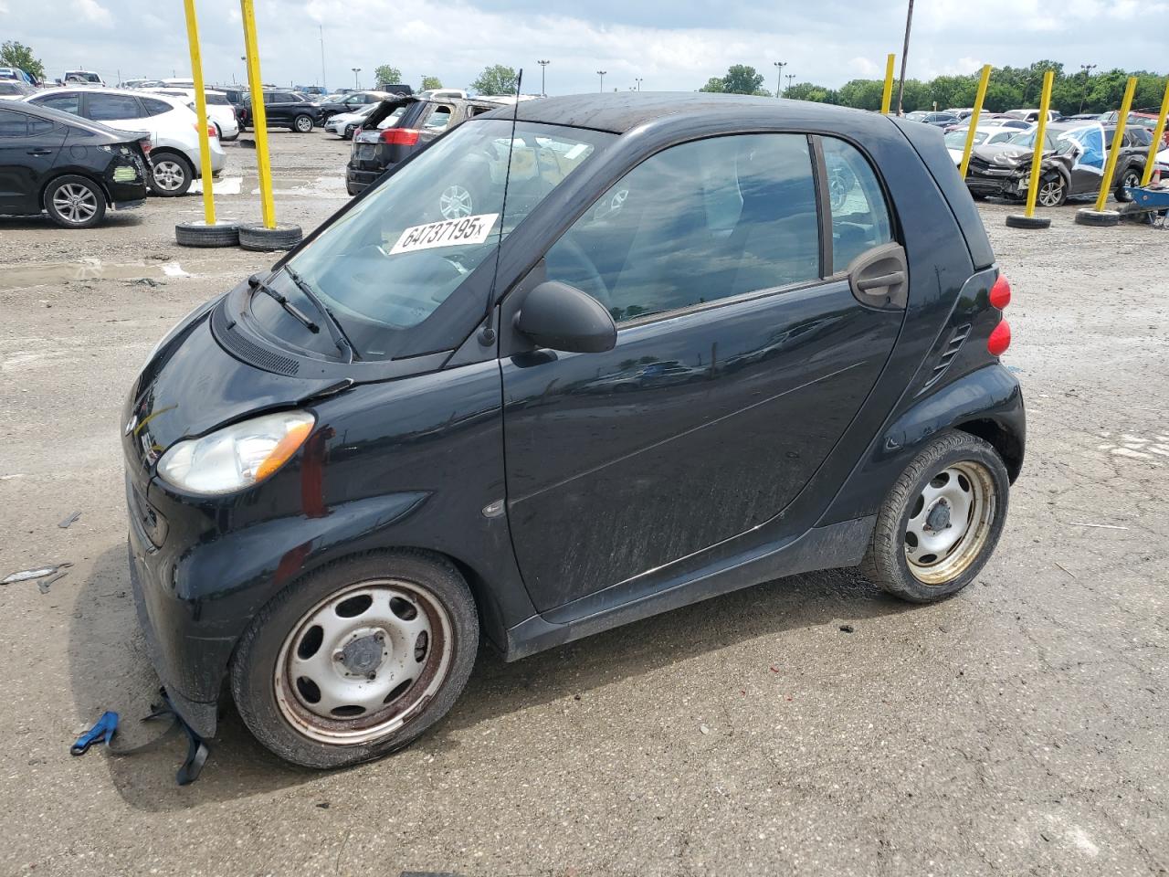 2012 Smart fortwo Pure, VIN WMEEJ3BA6CK571089 — Front end