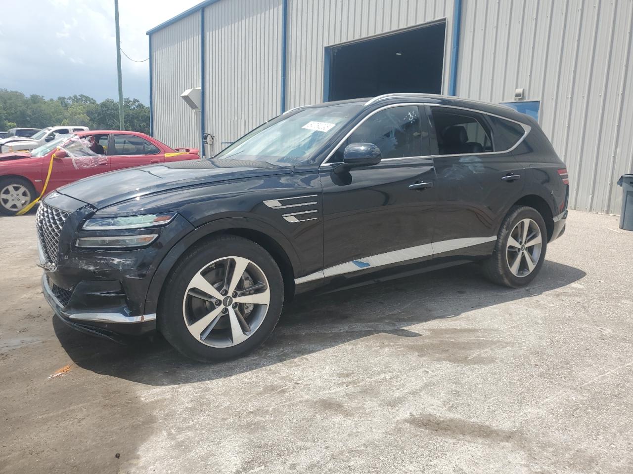 2021 Genesis GV80, VIN KMUHCESC8MU058982 — Front end