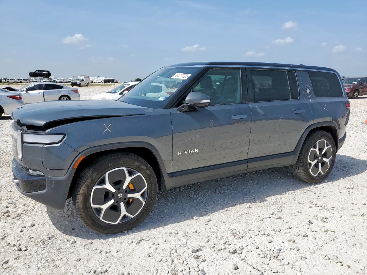 2023 Rivian R1S Adventure, VIN 7PDSGABA3PN025111 — Hail