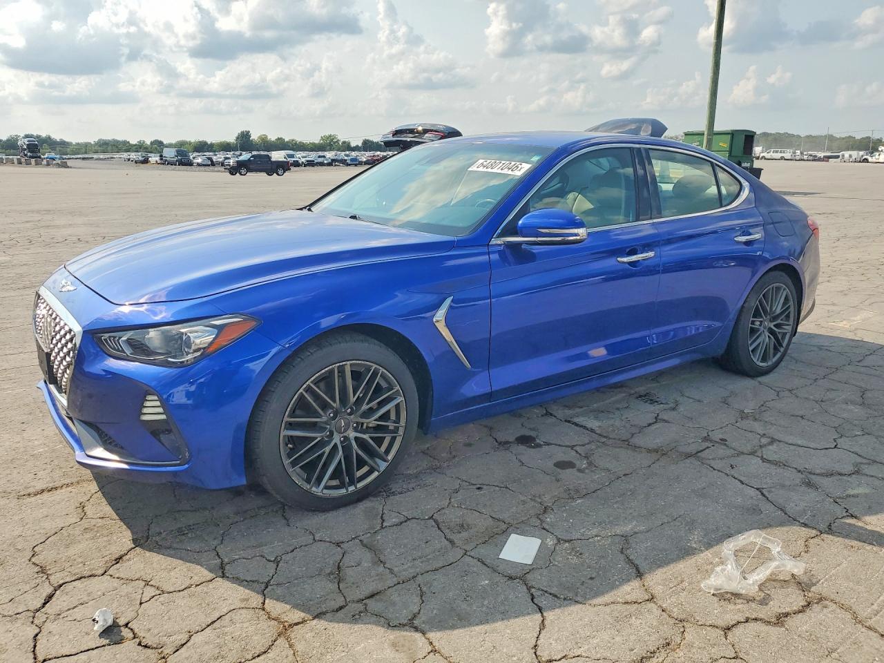 2019 Genesis G70 Advanced, VIN KMTG64LA5KU036272 — Rear end
