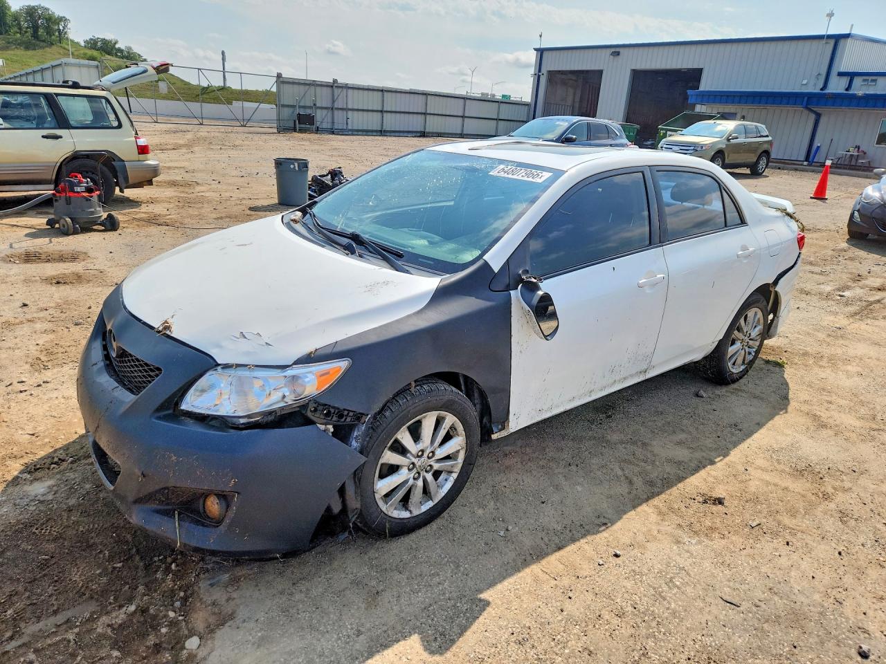 2010 Toyota Corolla S, VIN 2T1BU4EE4AC402068 — Опрокидывание