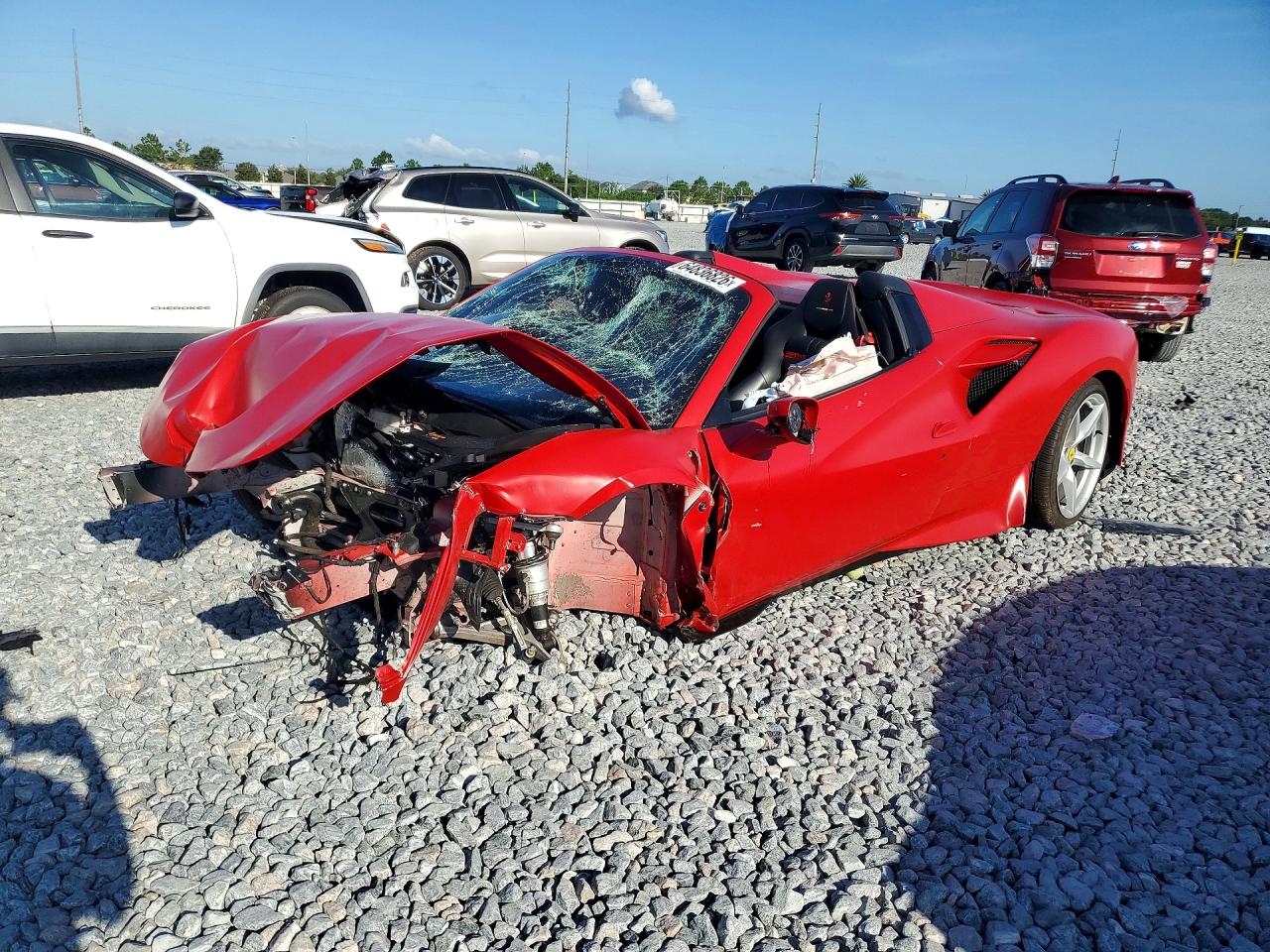 2023 Ferrari F8, VIN ZFF93LMA6P0278609 — Front end