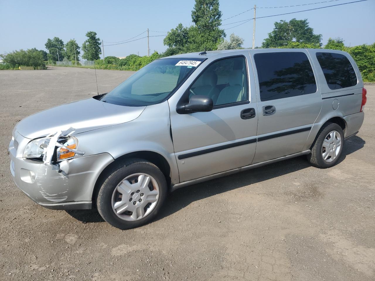 2007 Chevrolet Uplander LS Fleet, VIN 1GNDV23187D179868 — Front end