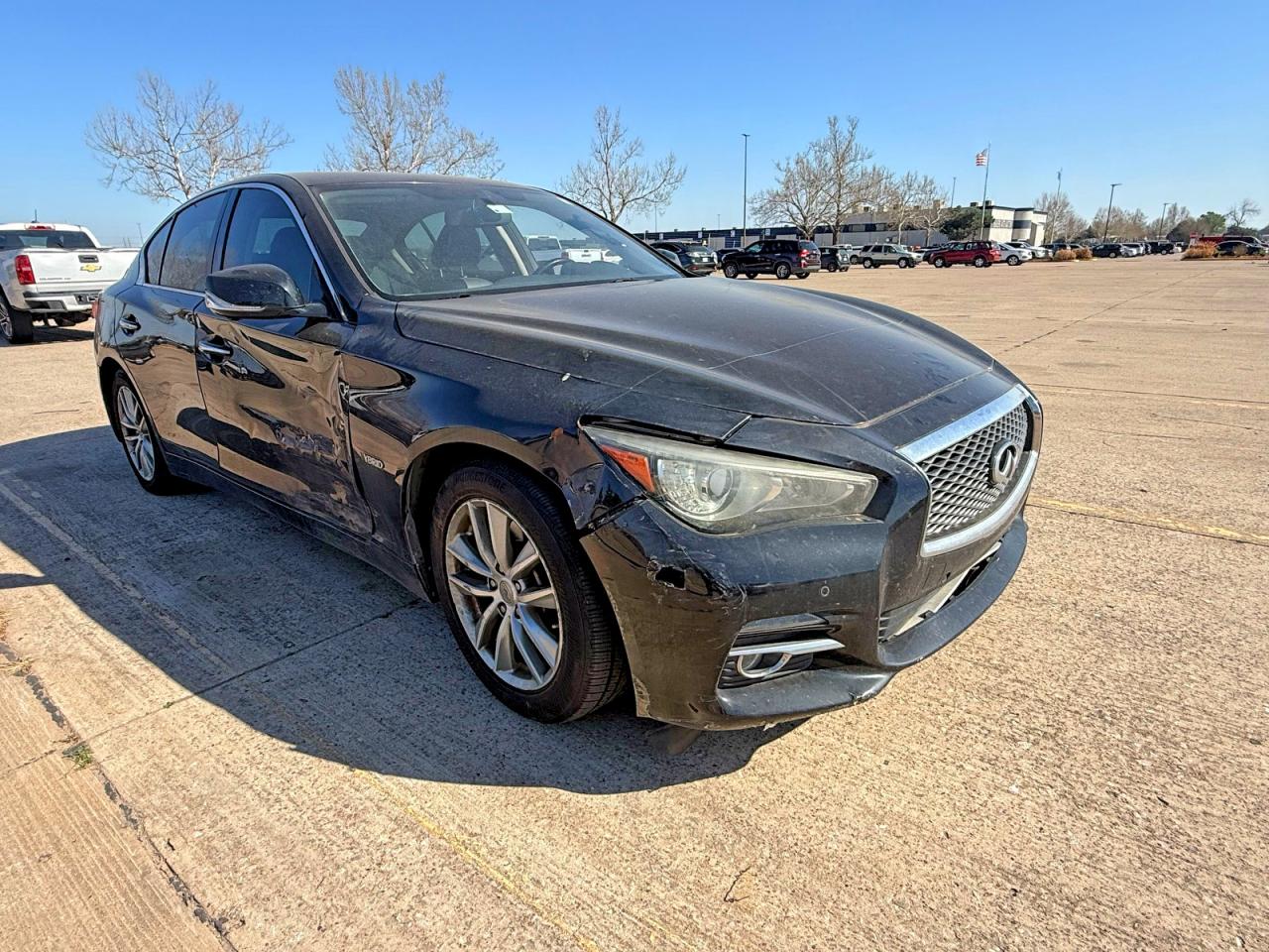 2014 Infiniti Q50 Hybrid Sport, VIN JN1AV7AR0EM700535 — Бок