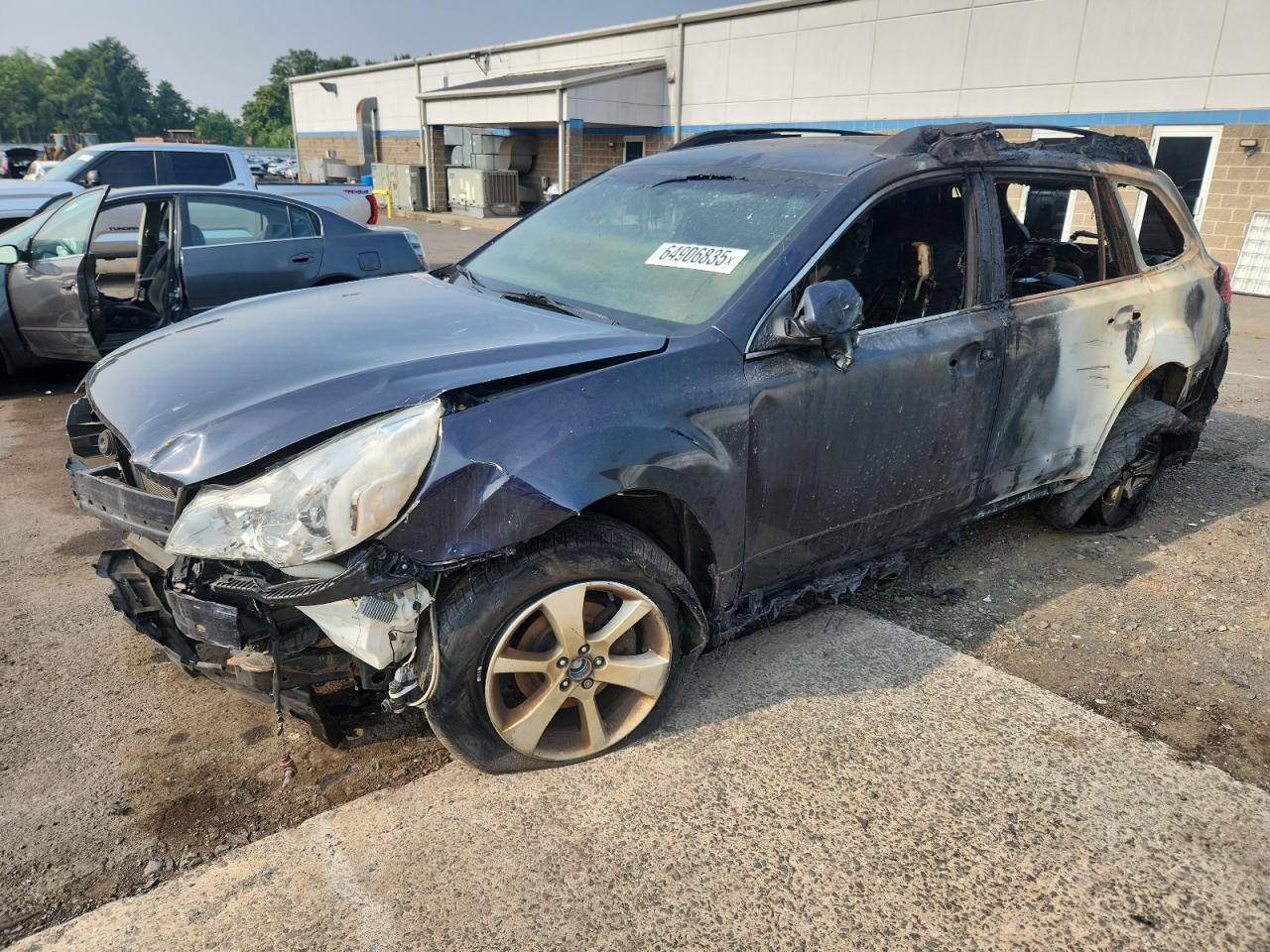 2013 Subaru Outback Premium, VIN 4S4BRBCC3D3281789 — Interior fire