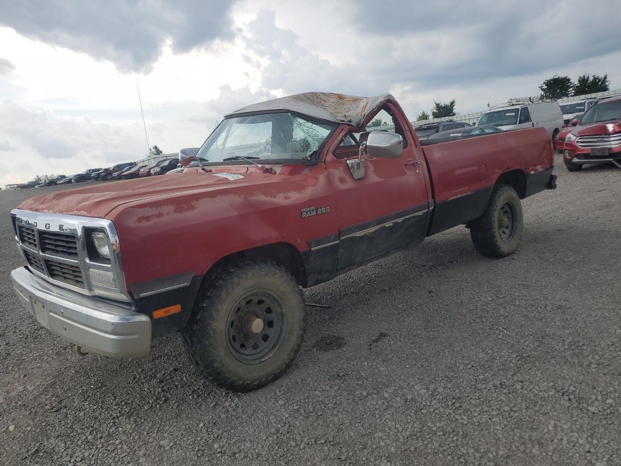 1992 Dodge W SERIES, VIN 1B7KM26Z4NS505713 — Rollover