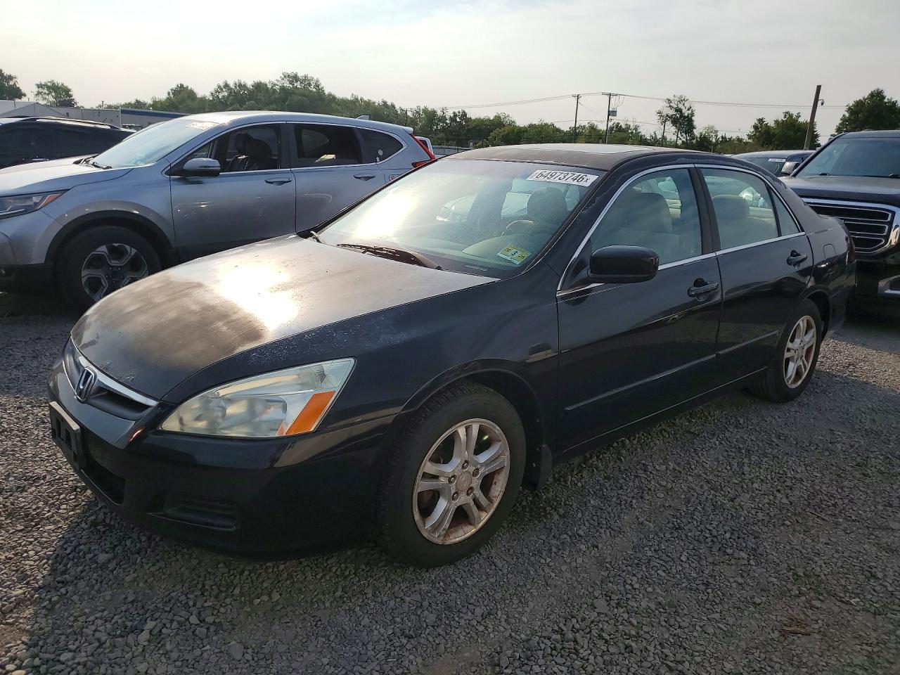 2007 Honda Accord EX, VIN 1HGCM56757A199409 — Rear end