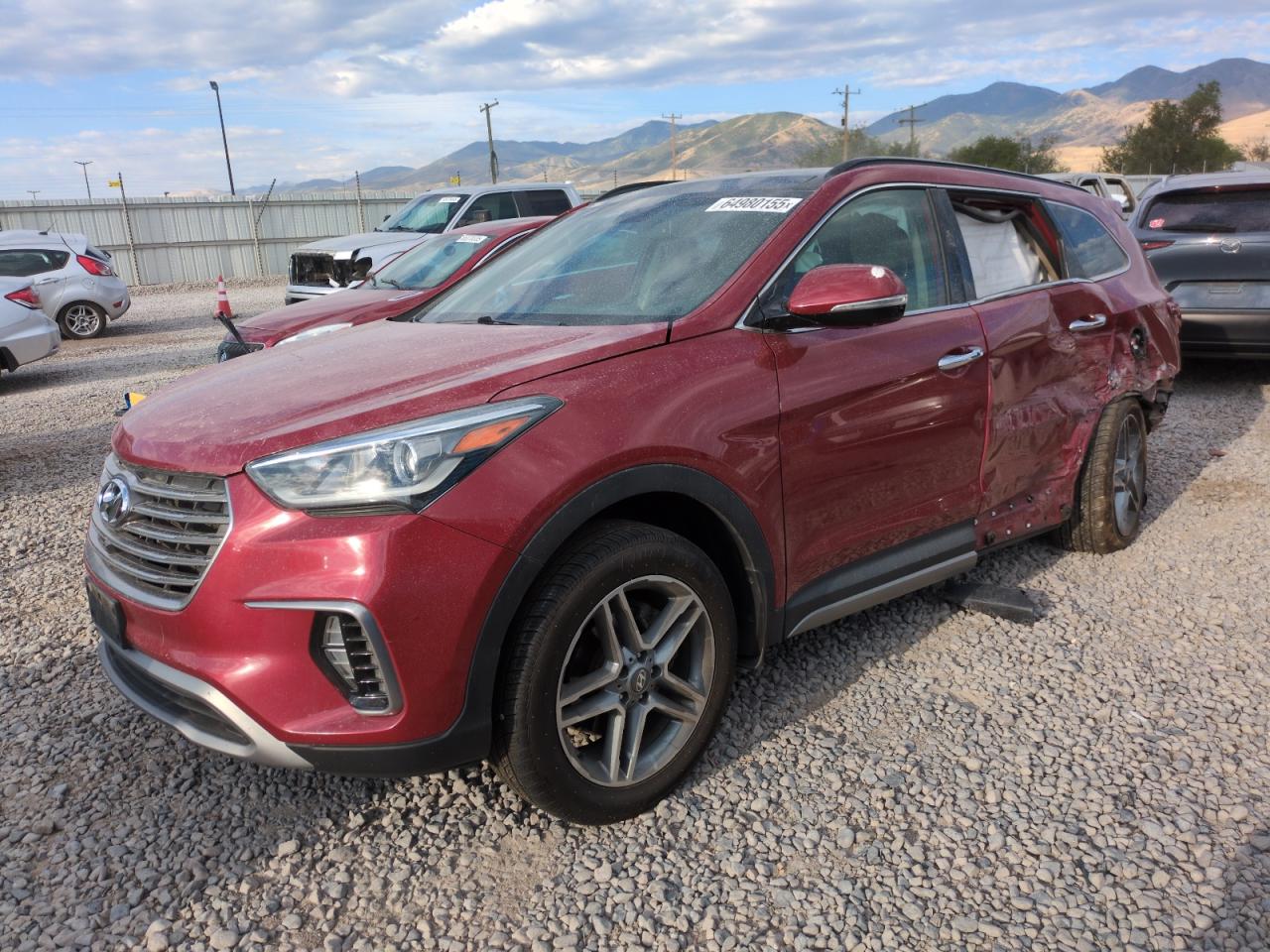 2017 Hyundai Santa Fe Limited Ultimate, VIN KM8SRDHF0HU255407 — Rear end
