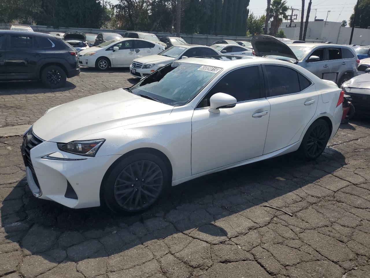 2018 Lexus IS 300, VIN JTHBA1D27J5079869 — Interior fire