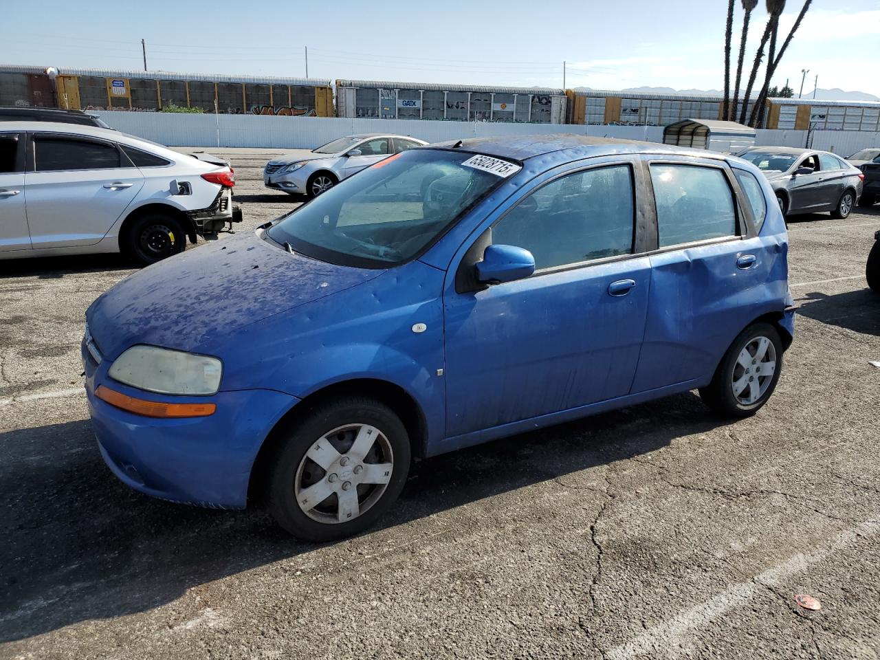 2007 Chevrolet Aveo SVM, VIN KL1TD66687B763065 — Missing or altered VIN