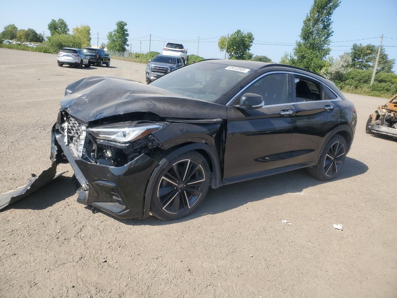 2022 Infiniti QX55 Luxe, VIN 3PCAJ5J38NF110598 — Front end