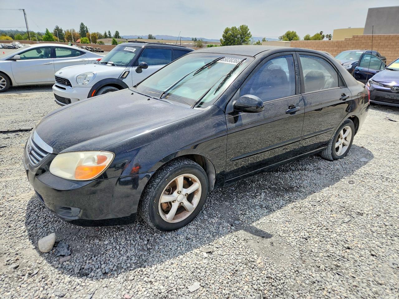 2008 Kia Spectra SX, VIN KNAFE121385555981 — Мелкие вмятины и царапины