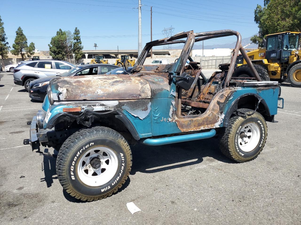 1981 Jeep CJ5, VIN 1JCBM85A4BT048646 — Burn