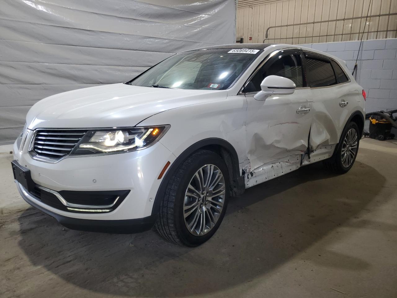 2017 Lincoln MKX Reserve, VIN 2LMPJ8LR3HBL31671 — Frame damage