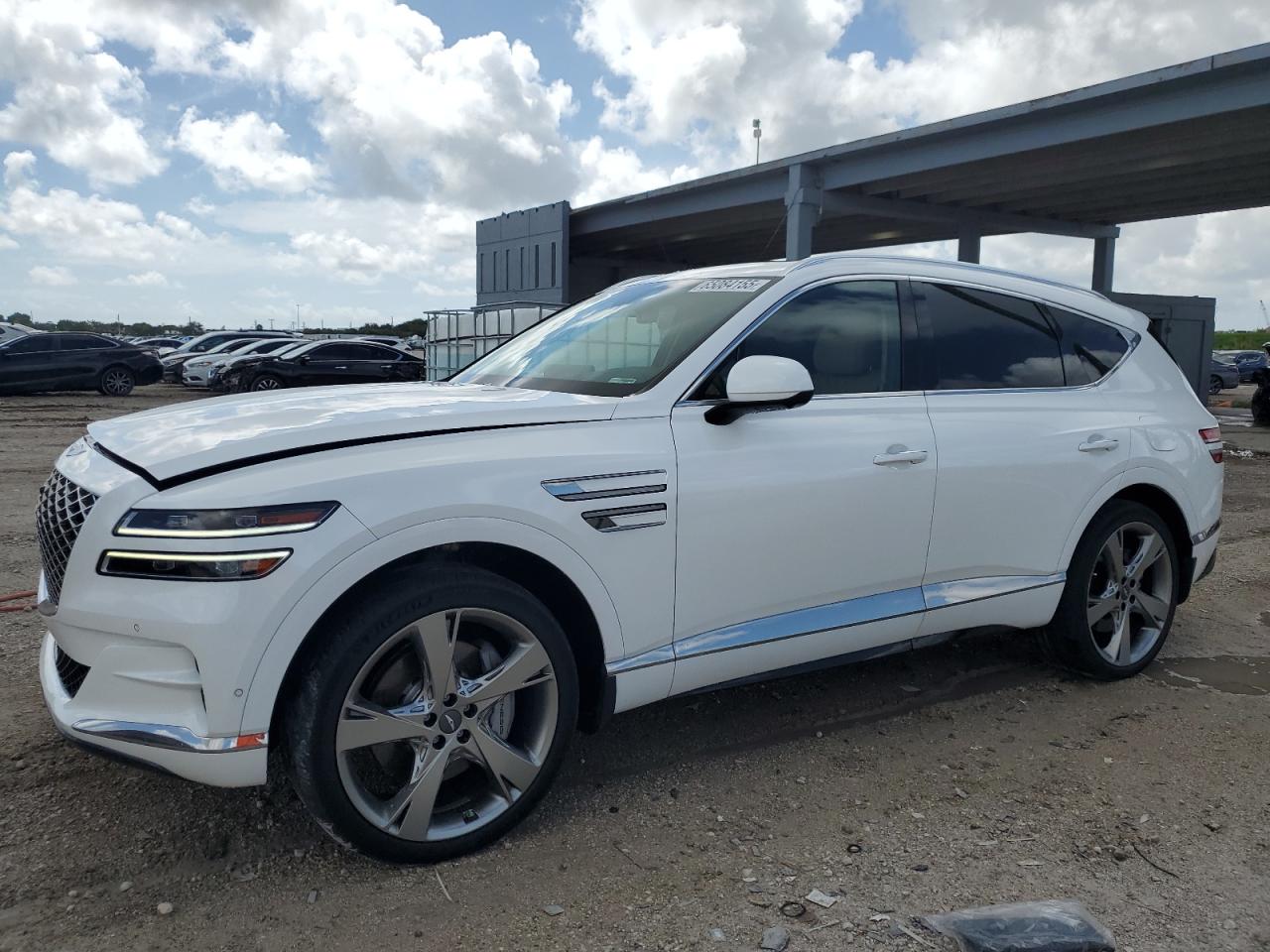 2021 Genesis GV80, VIN KMUHCESC0MU072763 — Front end