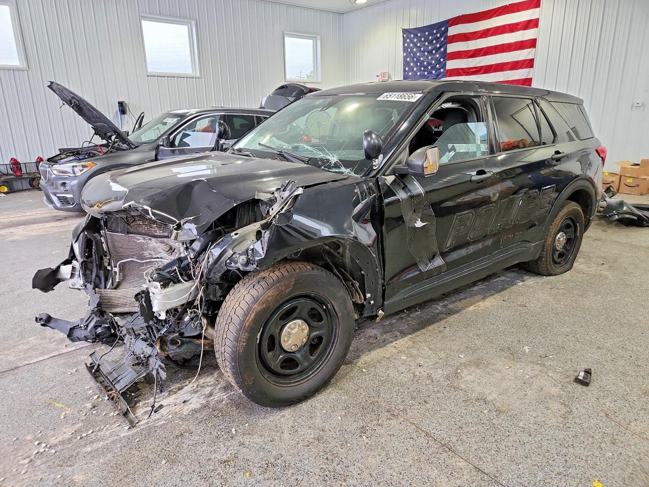 2021 Ford Police Interceptor Utility, VIN 1FM5K8AB3MGA42802 — Front end