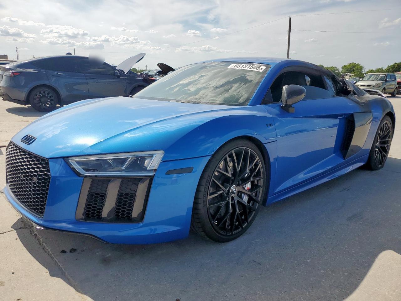 2017 Audi R8 V10 plus, VIN WUAKBAFX6H7901764 — Engine fire