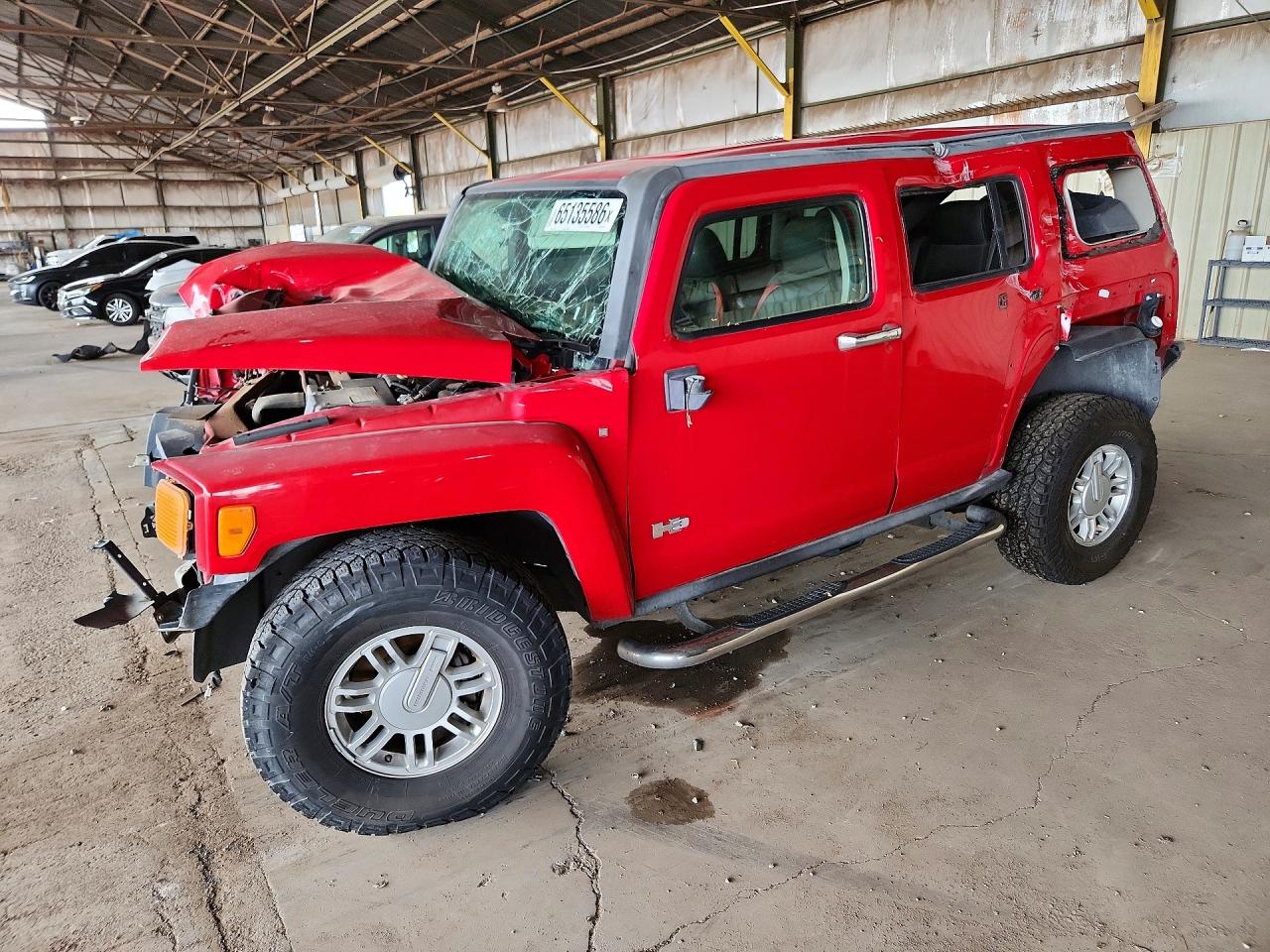 2009 Hummer H3 SUV, VIN 5GTEN13E098136320 — Front end