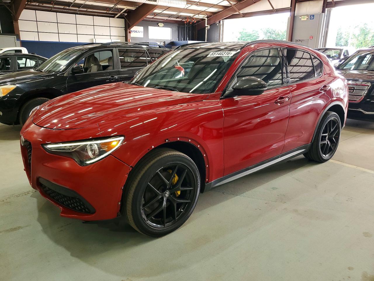 2019 Alfa Romeo Stelvio Ti, VIN ZASPAKBN7K7C53964 — Front end