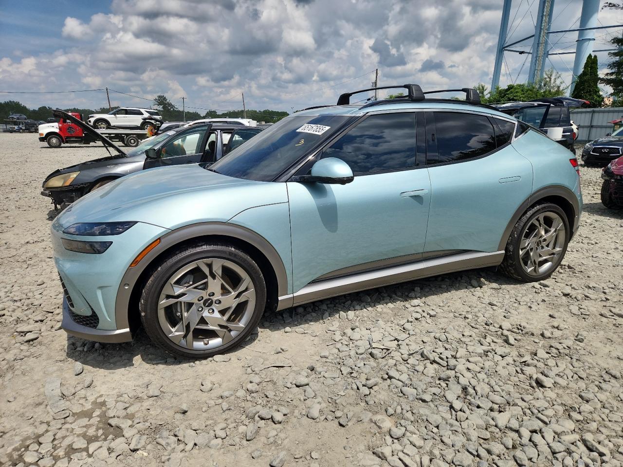 2023 Genesis GV60 Performance, VIN KMUKEDTB4PU013106 — Water / flood
