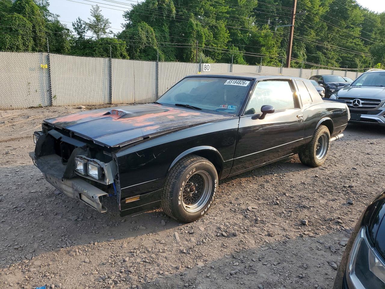 1985 Chevrolet Monte Carlo Sport SS, VIN 1G1GZ37G4FR126772 — Разукомплектован